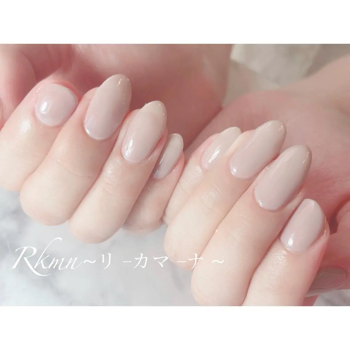 ネイル アートネイル ワンカラーネイル シンプルネイル 春ネイル ハンドネイル フットネイル ハンドケア Rkmn ~リ-カマ-ナ~のネイルデザイン