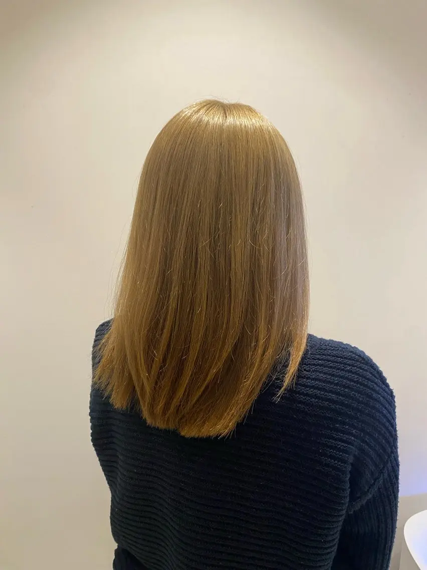 セミロング カラー ヘアカラー トリートメント 🌹艶髪カラー🌹 津田晴加【西荻窪】のヘアスタイル