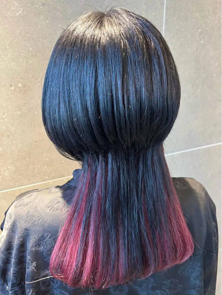 ミディアム カット ヘアカラー トリートメント MISAKI /モテ愛されのヘアスタイル