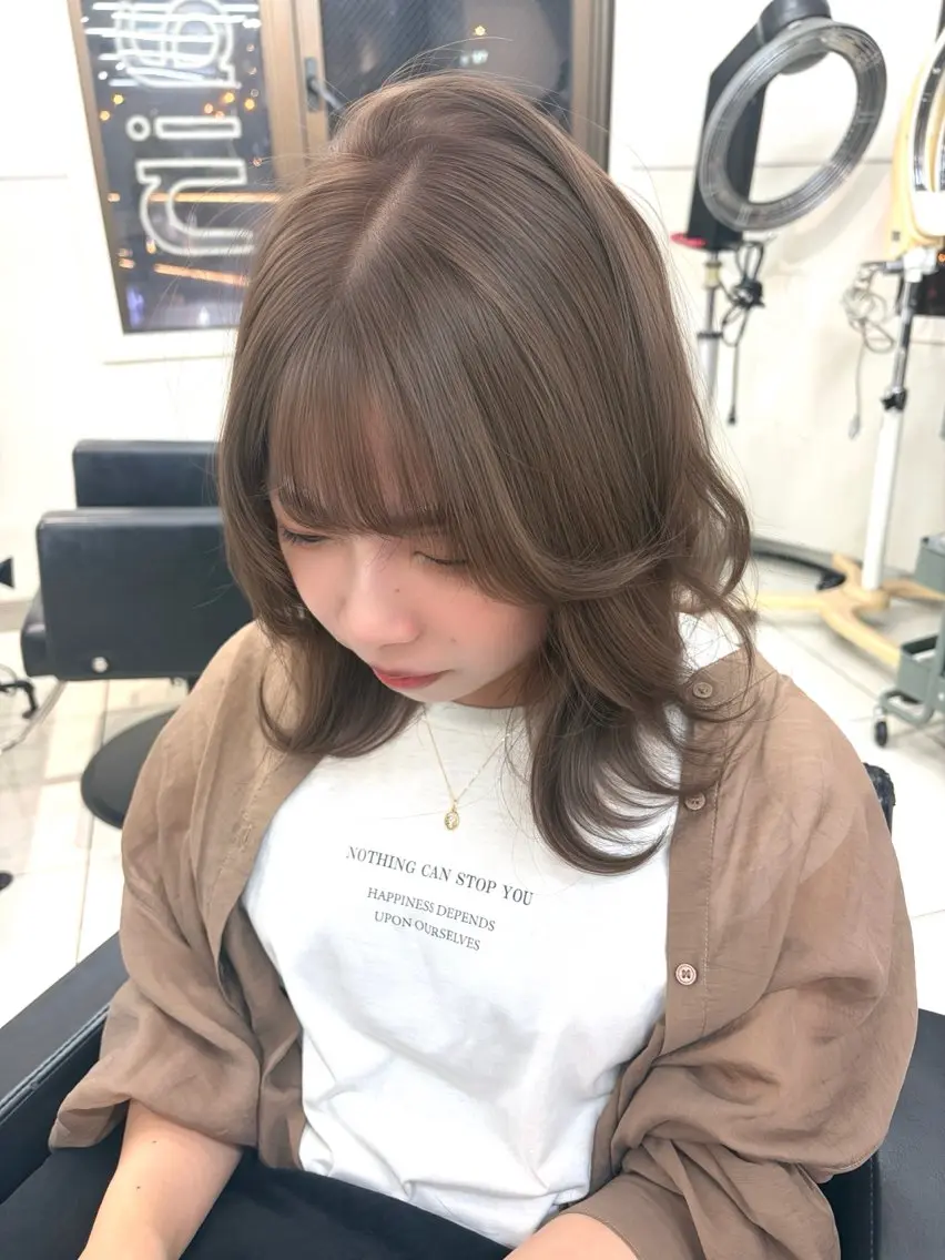 セミロング 似合わせボブ レイヤーKOUGAのヘアスタイル