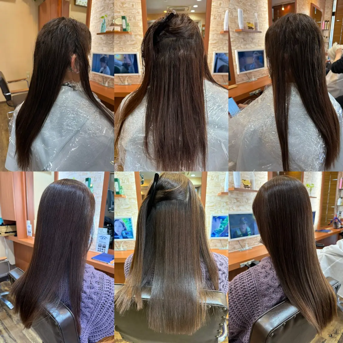 ロング 縮毛矯正 山口 博司のヘアスタイル