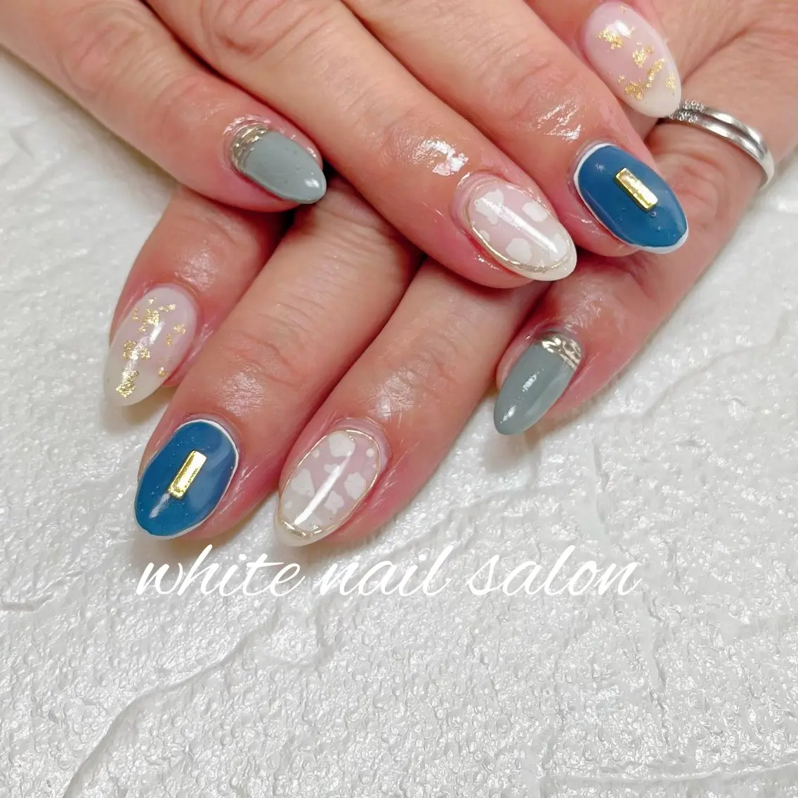 ネイル ラメ(グリッター) ハンドネイル white nail salonのネイルデザイン