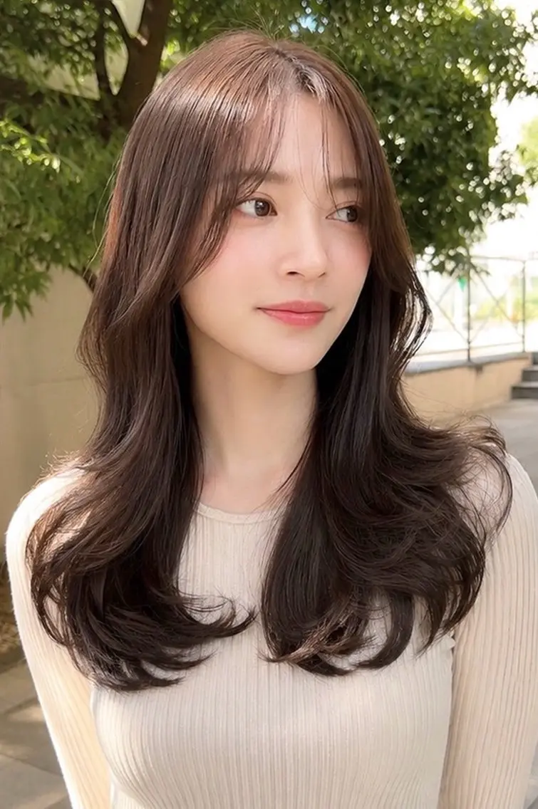 セミロング カット ヘアカラー トリートメント 🌿ダブルカラー/ 表参道/中村渓太のヘアスタイル