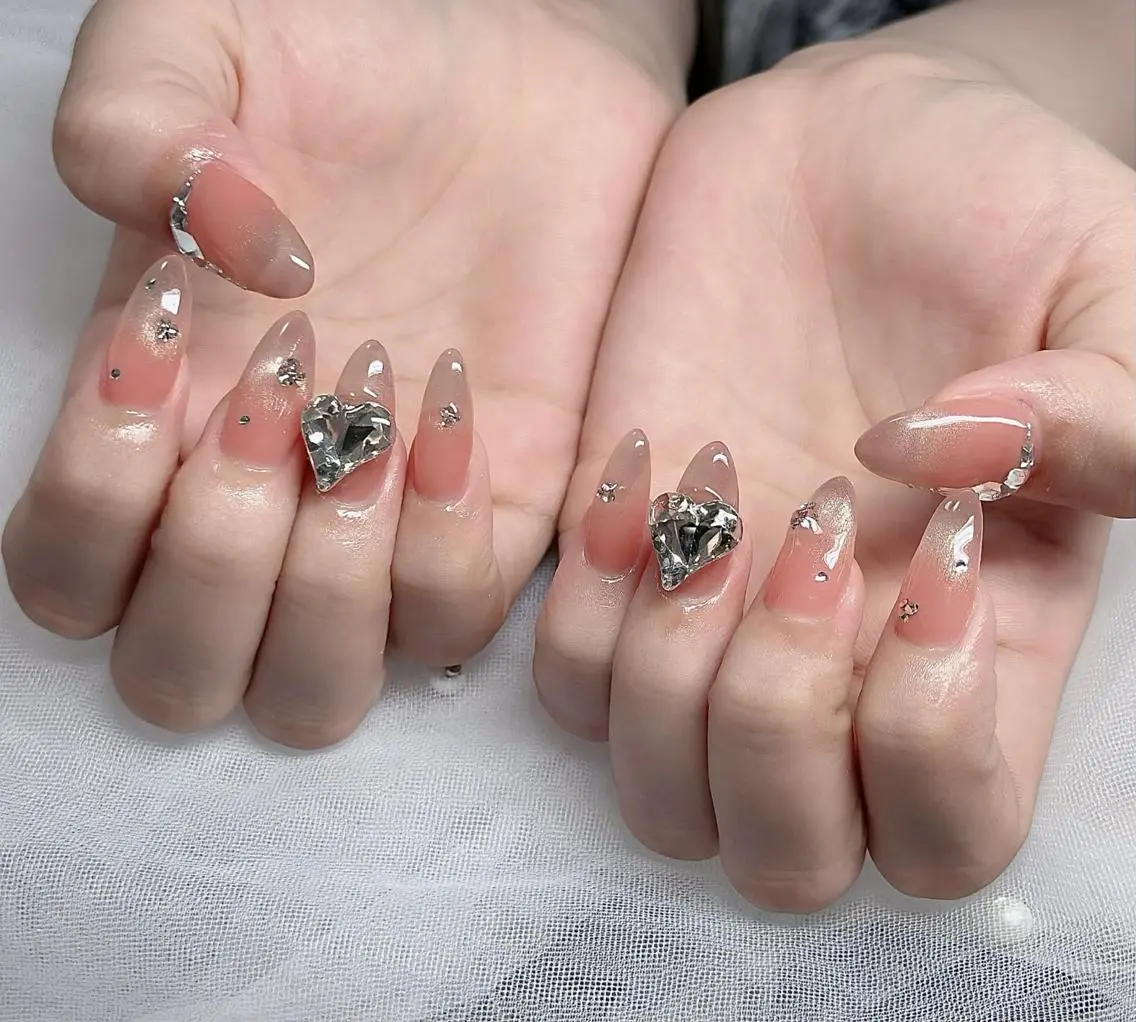 ネイル フレンチネイル ジェルネイル ハロウィン 韓国ネイル マグネットネイル ハンドネイル H.baby Nail Salonのネイルデザイン