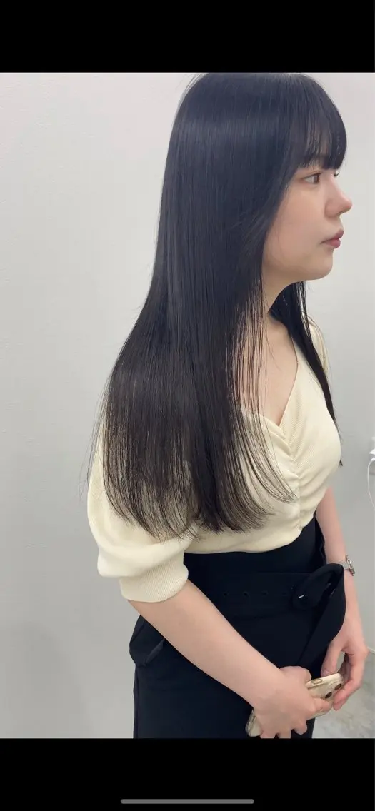 ロング 松林 加菜のヘアスタイル