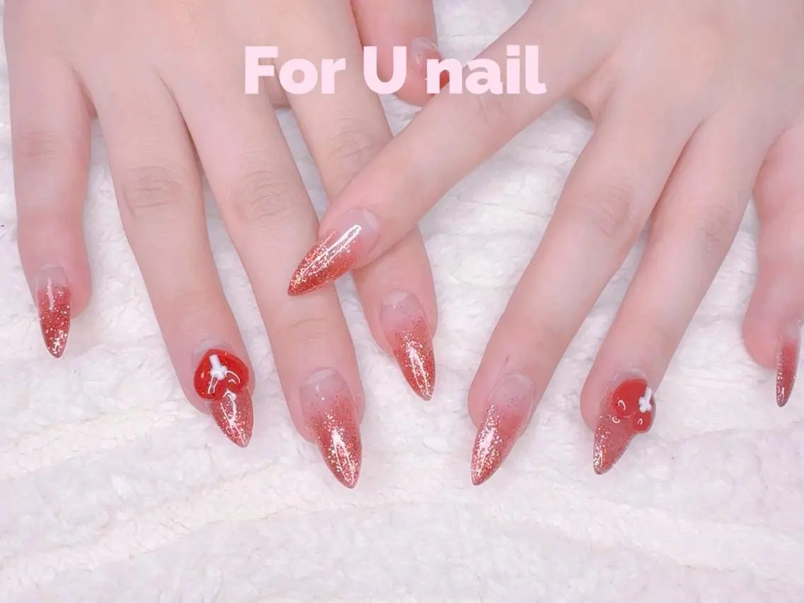 ネイル 成人式 韓国ネイル オフィスネイル ハンドネイル ハンドケア For U nail スカルプ専門店のネイルデザイン