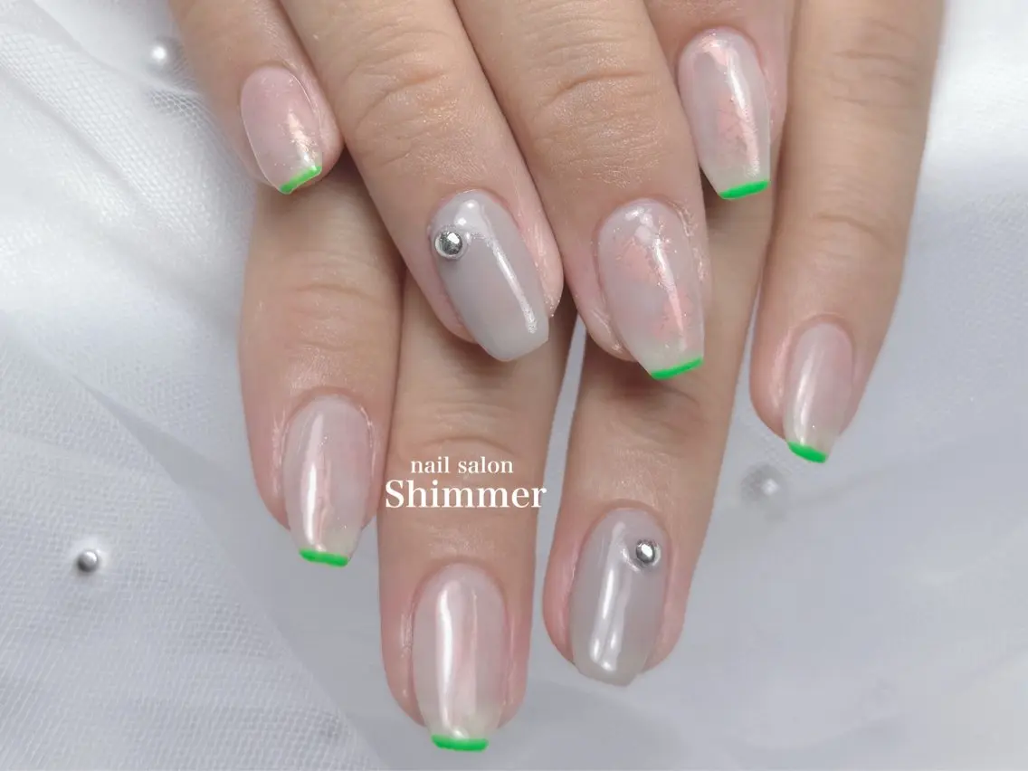 ネイル ハンドネイル Shimmer Risaのネイルデザイン
