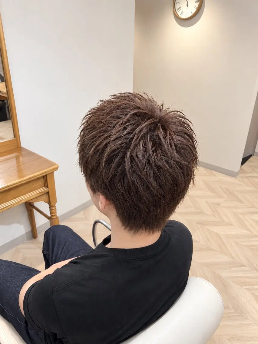 カラー メンズ メンズブリーチ ブリーチ ブリーチなしカラー ヘアカラー ⟡.·西田 萌菜花⟡.·のヘアスタイル