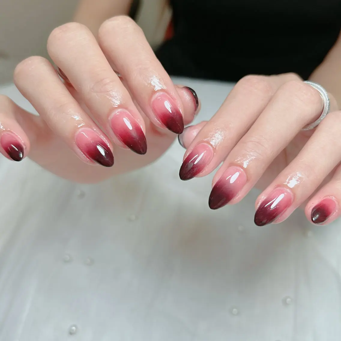 ネイル ジェルネイル 韓国ネイル ニュアンスネイル シンプルネイル ワンホンネイル ハンドネイル Cute Tips nailのネイルデザイン