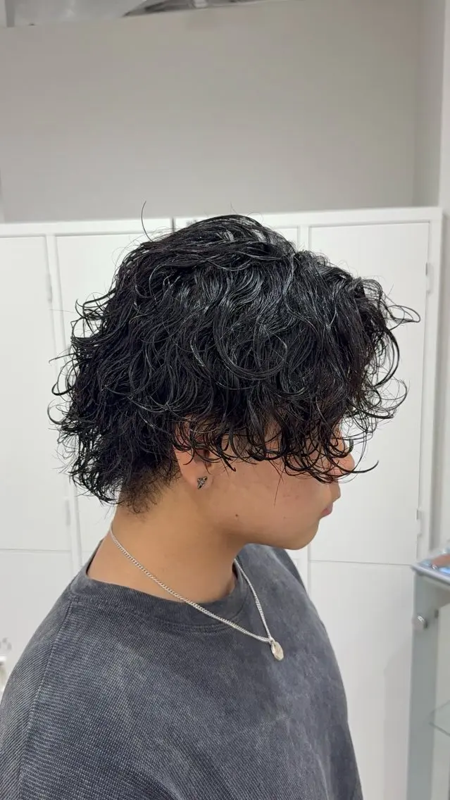 ショート カット パーマ 韓国風レイヤー アオシのヘアスタイル