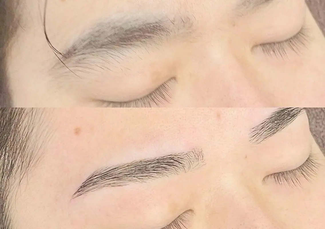 💙【眉毛から清潔感up】ずっと定額!メンズ限定!眉毛WAX+指名料込 ¥3,800の写真