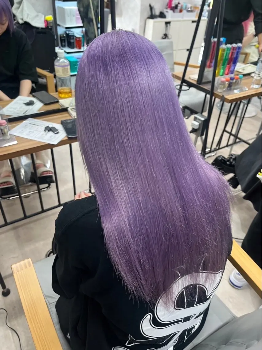 ロング カラー ヘアカラー トリートメント 🪽はづき🫧 簡単垢抜けカラー🪽のヘアスタイル