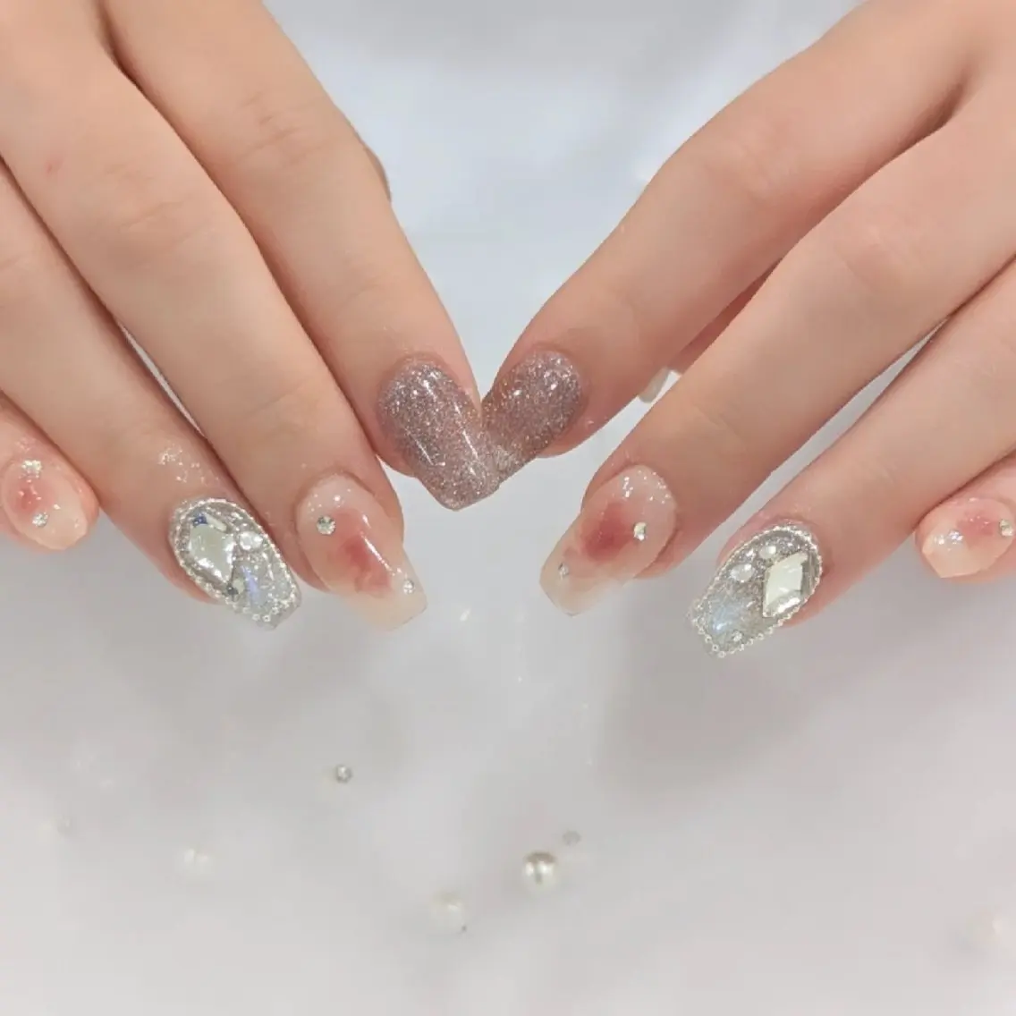 ネイル スカルプネイル Lily nail 船橋 yuki🍒のネイルデザイン