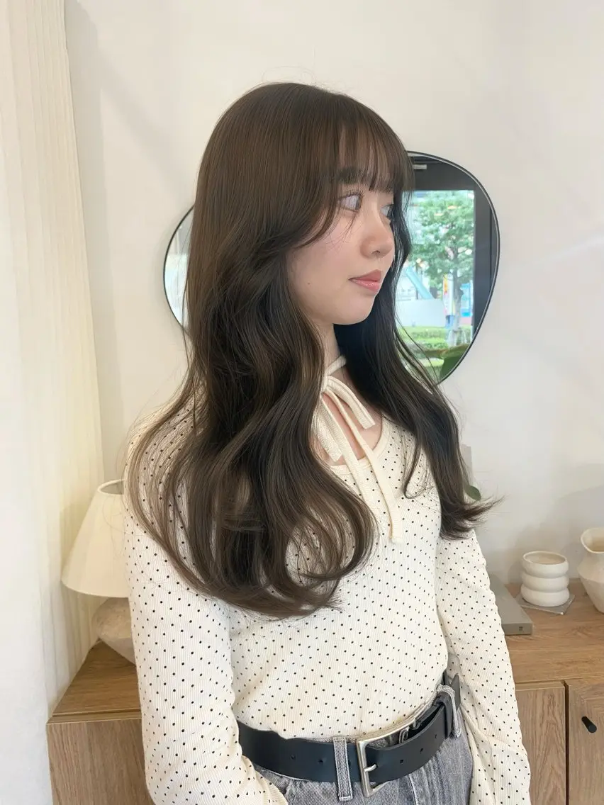 セミロング アッシュ カット ヘアカラー トリートメント 透明感カラー/メンズ 特化kazumaのヘアスタイル
