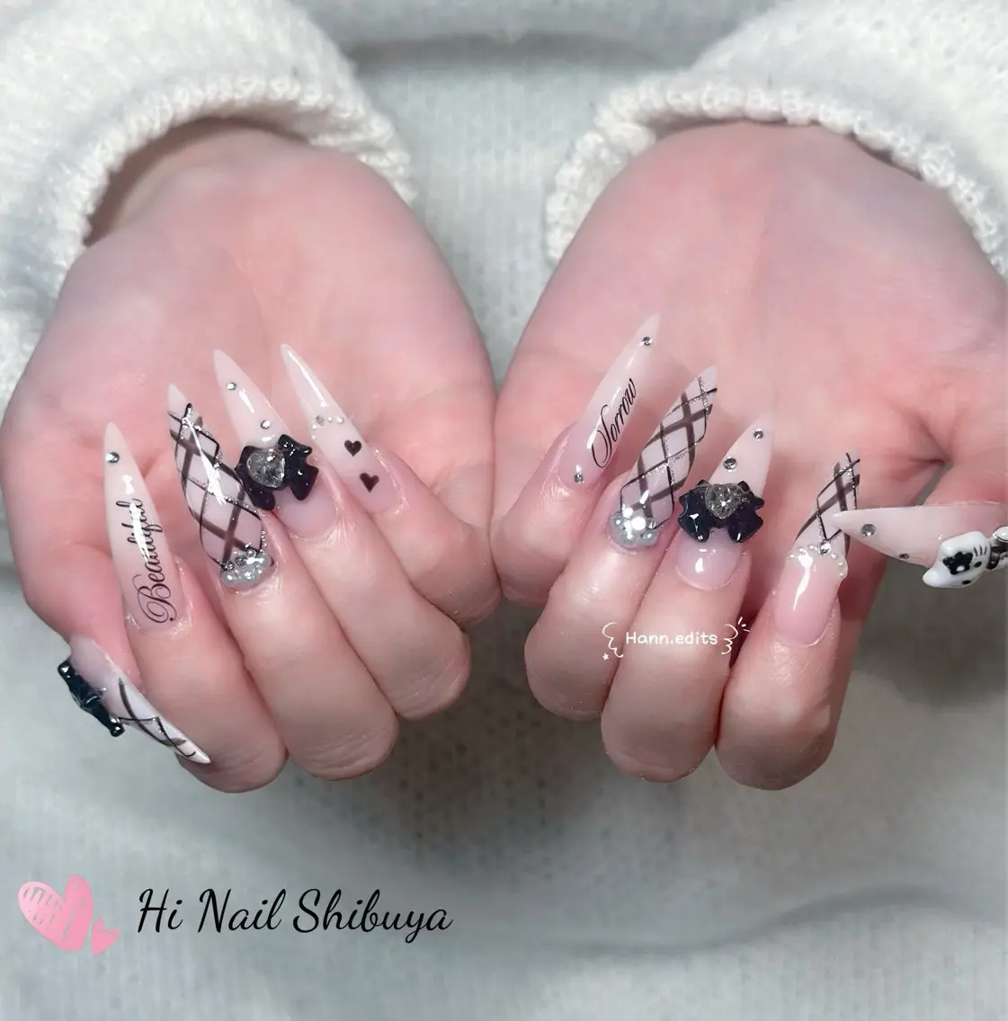 セミロング ハンドネイル Hi Nail Shibuyaのネイルデザイン