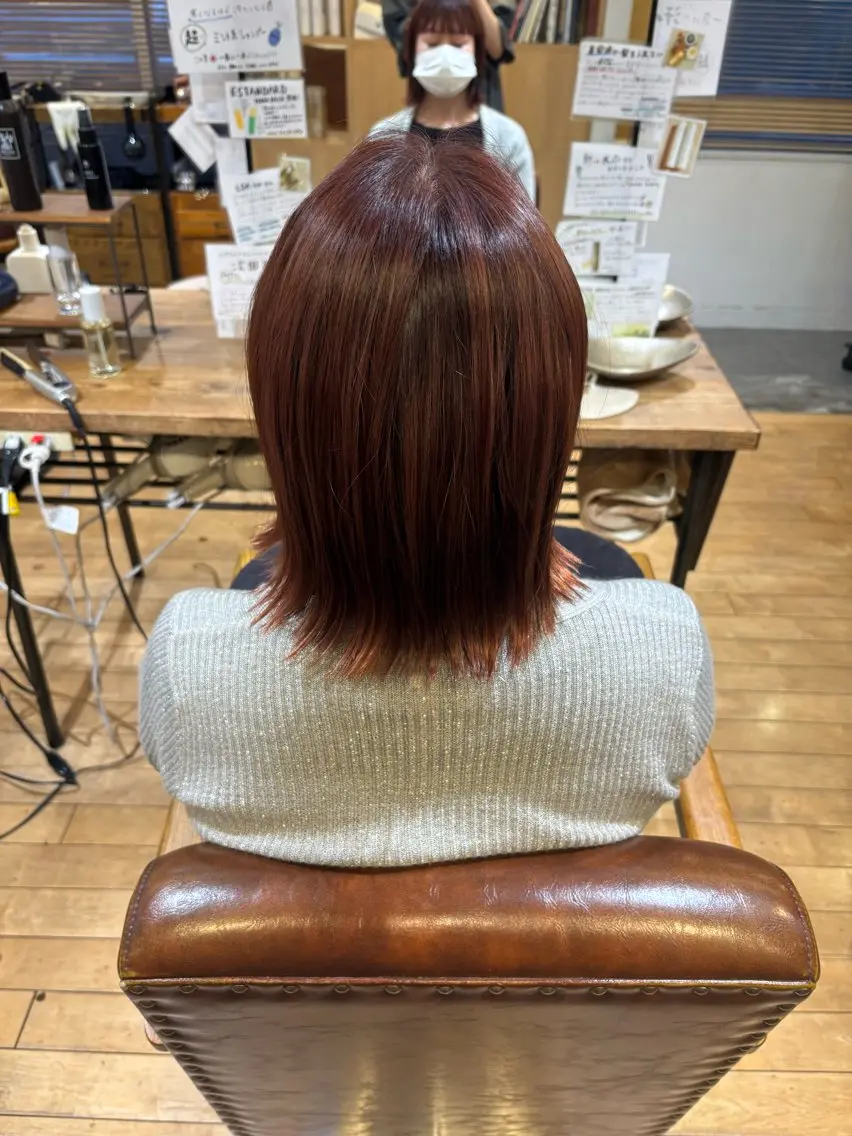 ショート ピンクブラウン hitoHito 〽️かしわぎ❣️のヘアスタイル