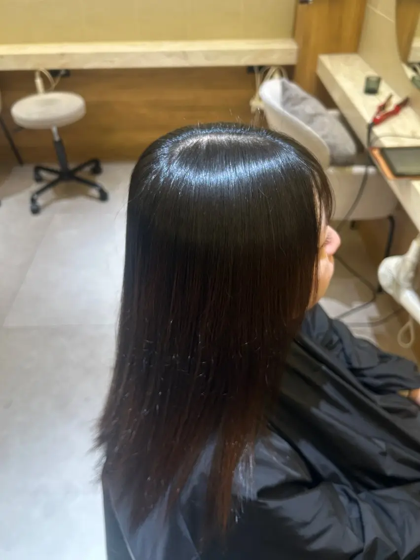 ミディアム 縮毛矯正 カラーモデル募集 / sakiのヘアスタイル