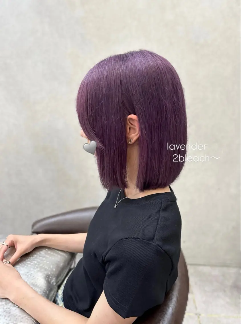 ミディアム karin ボブハイトーンのヘアスタイル