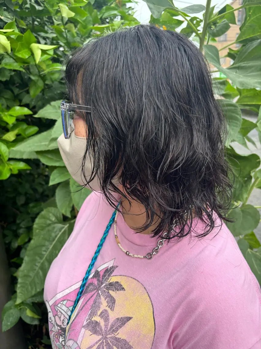 ミディアム ミディアムパーマ 宇留間 涼香のヘアスタイル