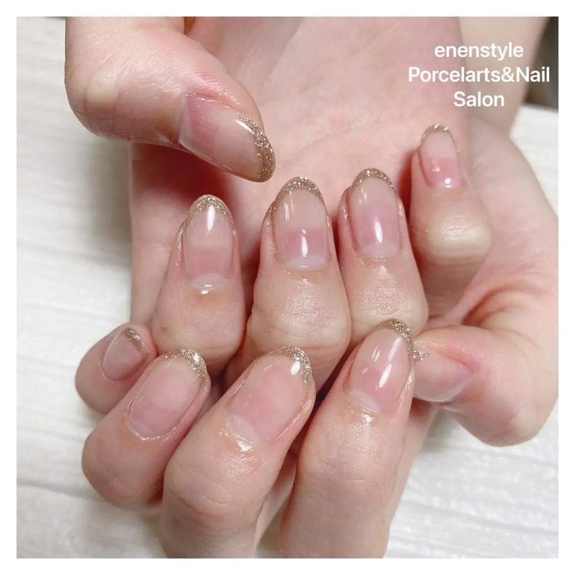 ミディアム ネイル ハンドネイル 🐾enen style 🐾のネイルデザイン