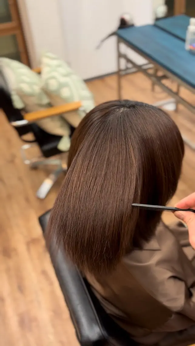 ミディアム 美髪矯正‎×髪質改善 任せて🤍Ko-taのヘアスタイル