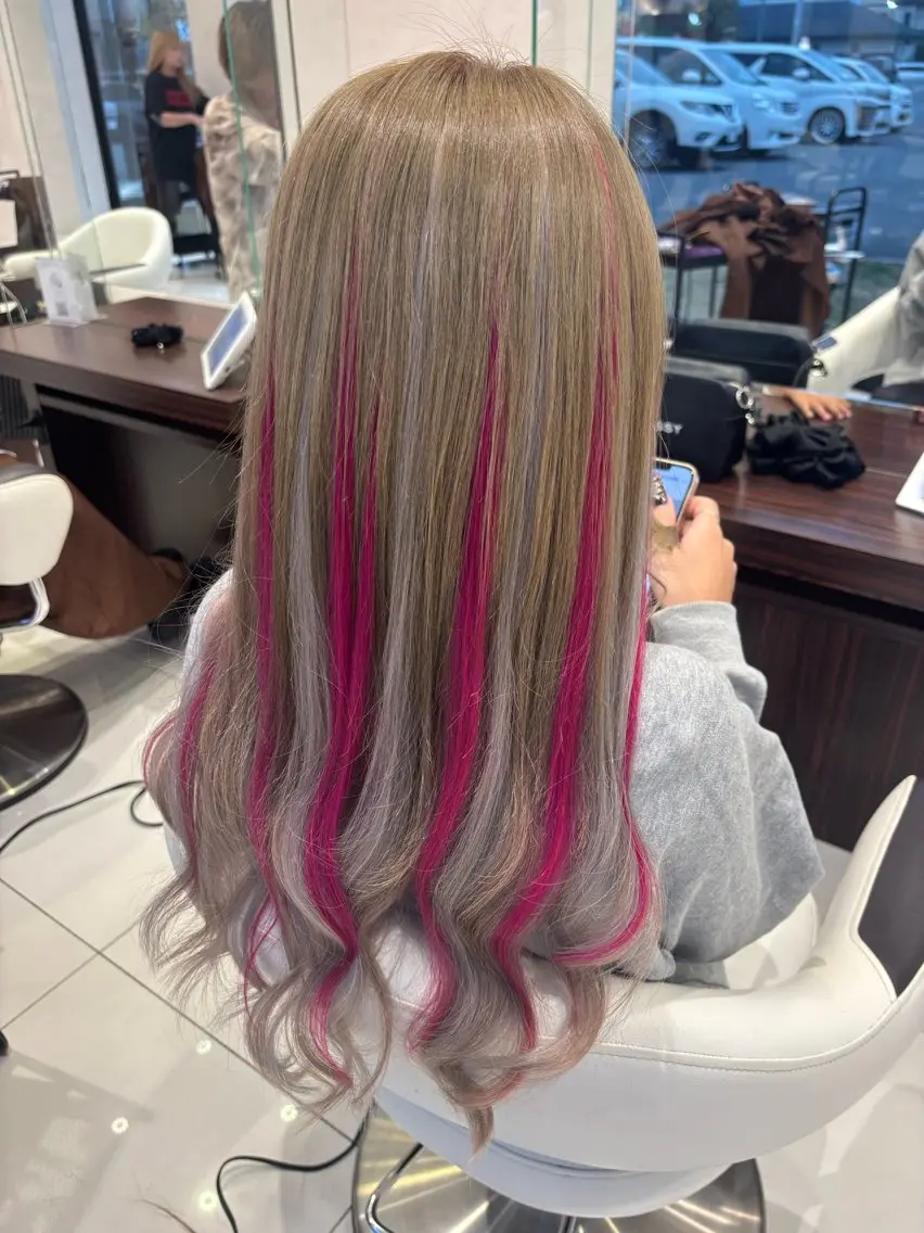 【🫧デザインエクステ🫧】シールエクステ40本+馴染ませカット付き💇‍♀️の写真