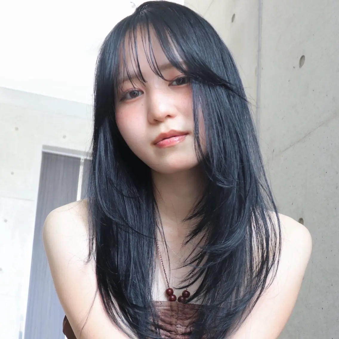 🤎minimo限定🤎ケアカラー＋選べるトリートメント［ブリーチなし/レイヤー/天神］巻き髪込✨の写真