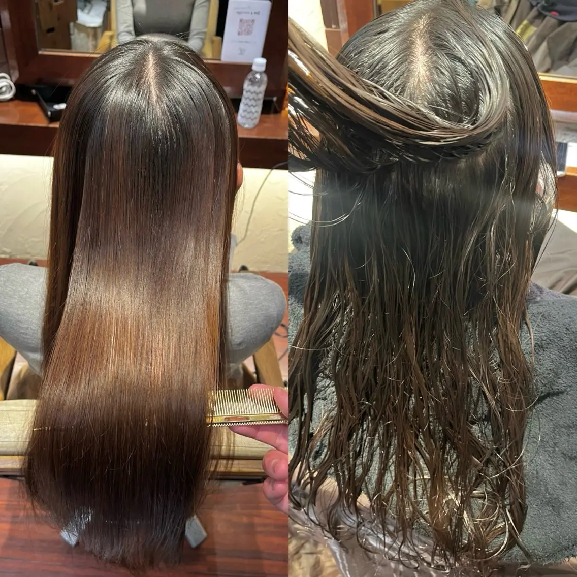 ロング カット 縮毛矯正 トリートメント ✂️髪質改善 kane✂️のヘアスタイル