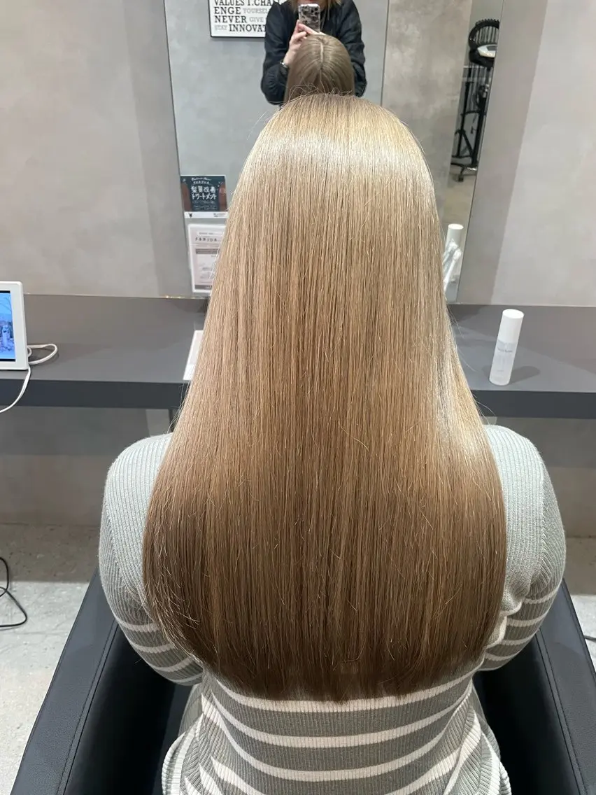 ロング ヘアカラー トリートメント 髪質改善✨透明感 カラー🫧KAORIのヘアスタイル