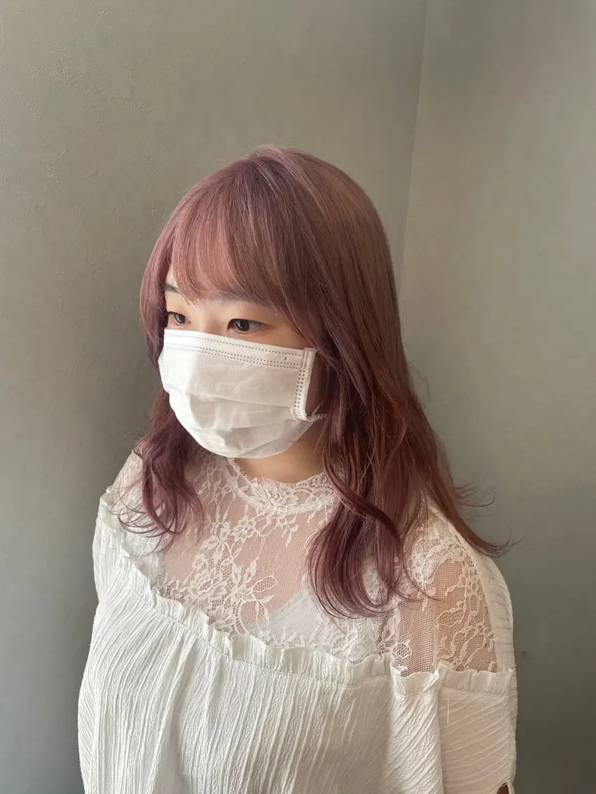 ミディアム ヘアカラー テラダ ユウシン西金沢のヘアスタイル