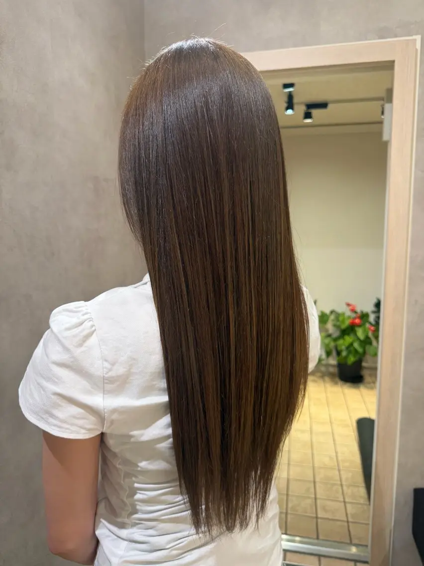 ロング カラー ベージュカラー ブラウンカラー ブラウンベージュ 🩶透明感カラー/ harukaのヘアスタイル