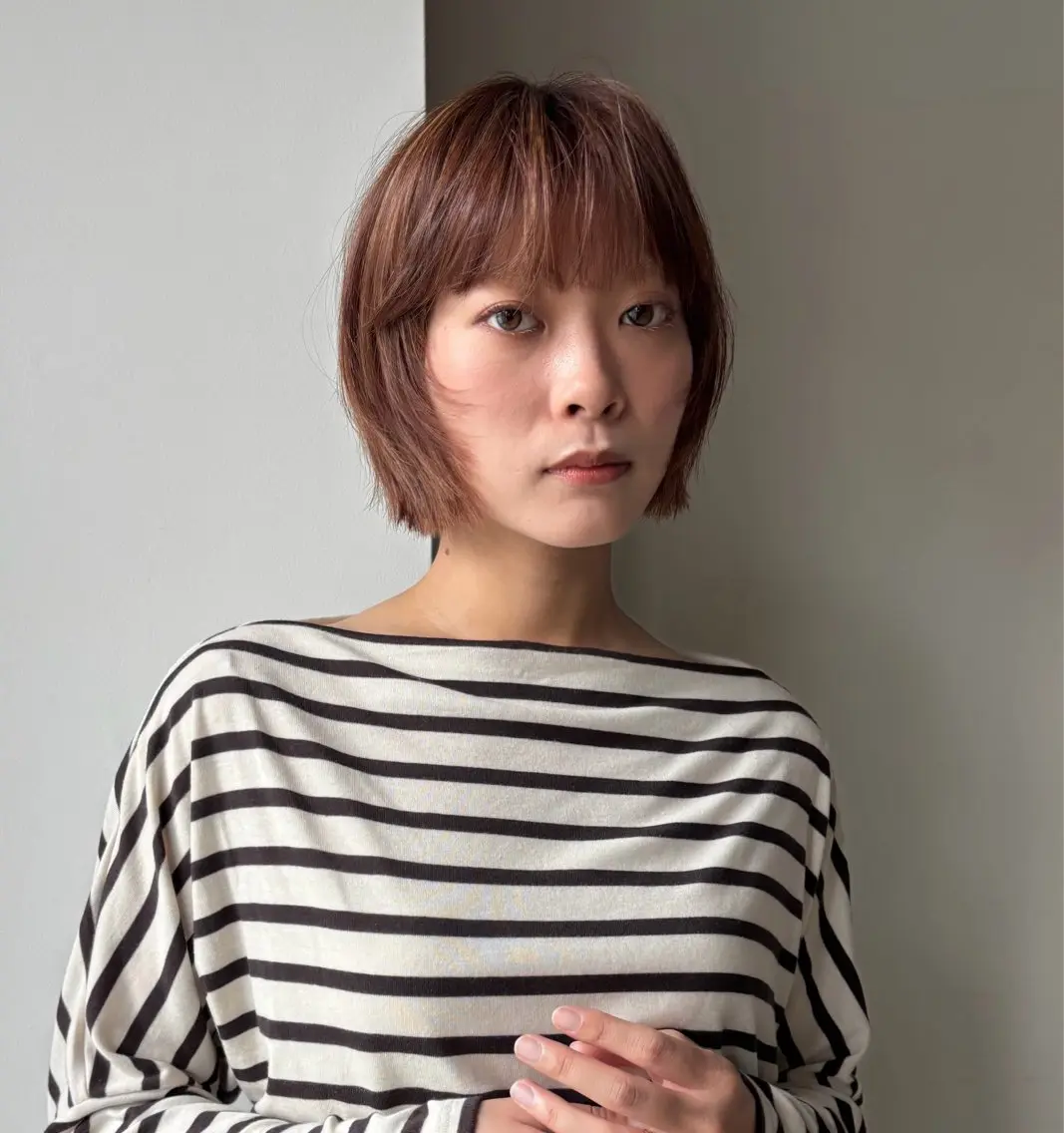 ショート カット ヘッドスパ ボブ/透明感カラー/ あかねのヘアスタイル