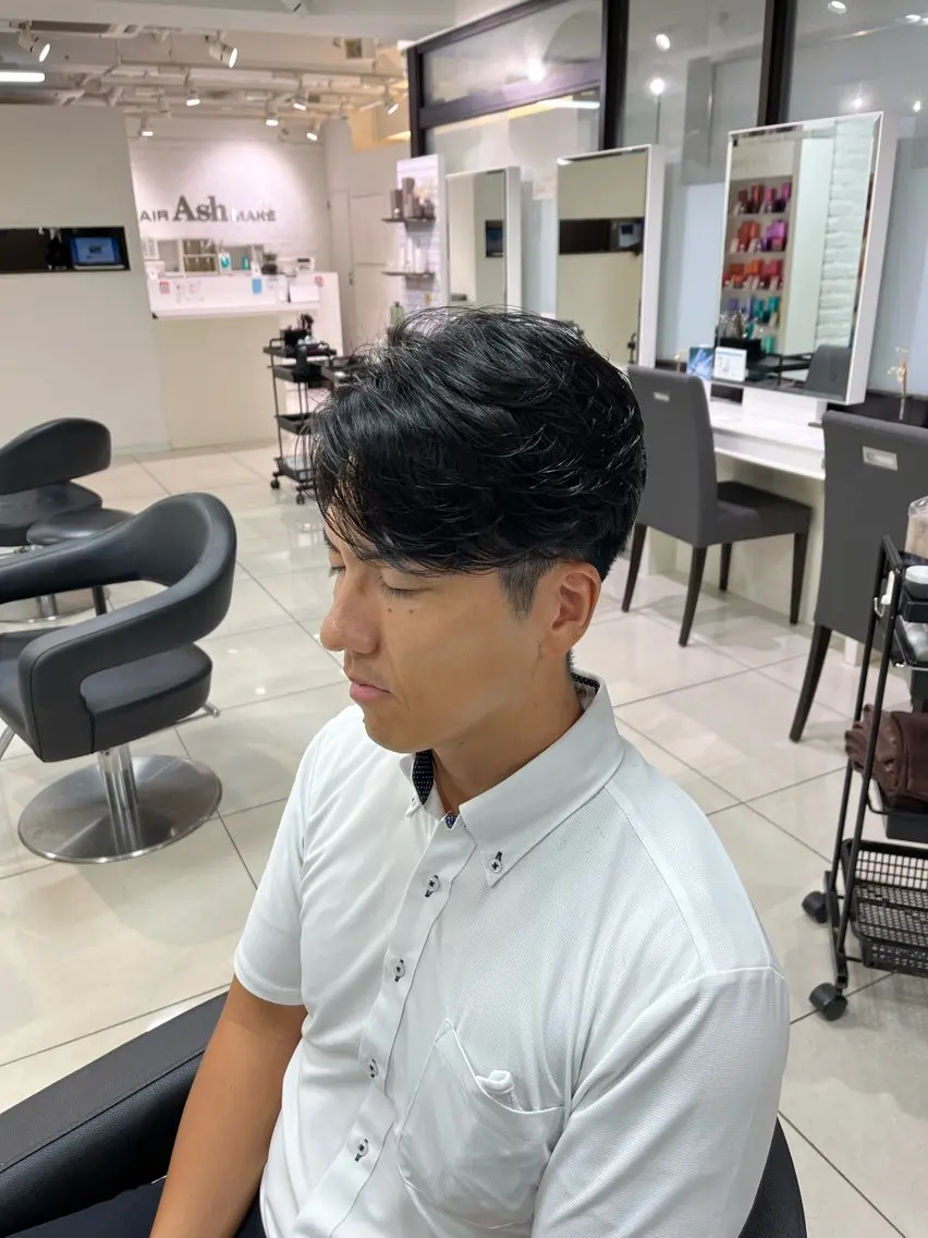 ショート パーマ メンズ メンズパーマ ニュアンスパーマ カット パーマ メンズパーマ職人 パーマ🔥ritaのヘアスタイル