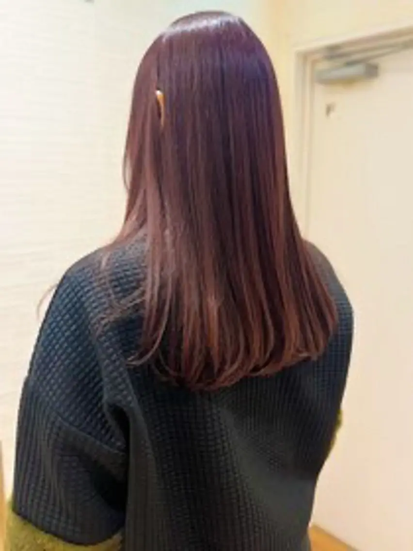 ロング カット 縮毛矯正 イシカワ ユウタのヘアスタイル