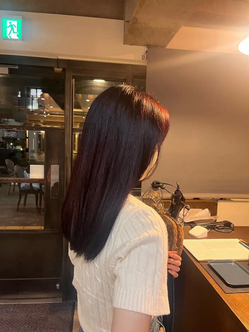 カラー 松原 樹里のヘアスタイル