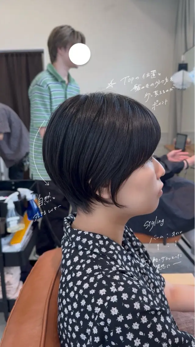 ショート ショートヘア fitするカット♡/ 多幸感/ふうか◠‿◠のヘアスタイル