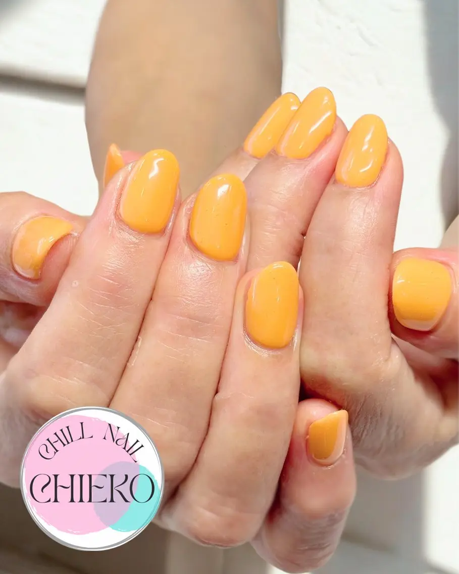 ネイル ワンカラーネイル CHILL NAIL 読谷村のネイルデザイン