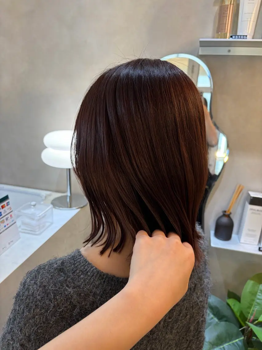 ミディアム カラー ブラウンカラー ピンクカラー ピンクブラウン ヘアカラー Ayano🎀似 合わせ×透明感🎀のヘアスタイル