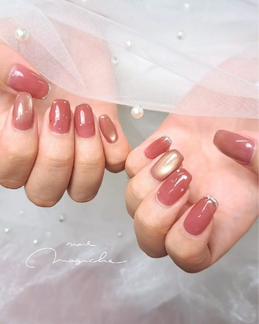 ネイル ピンク ハンドネイル nail magicheのネイルデザイン