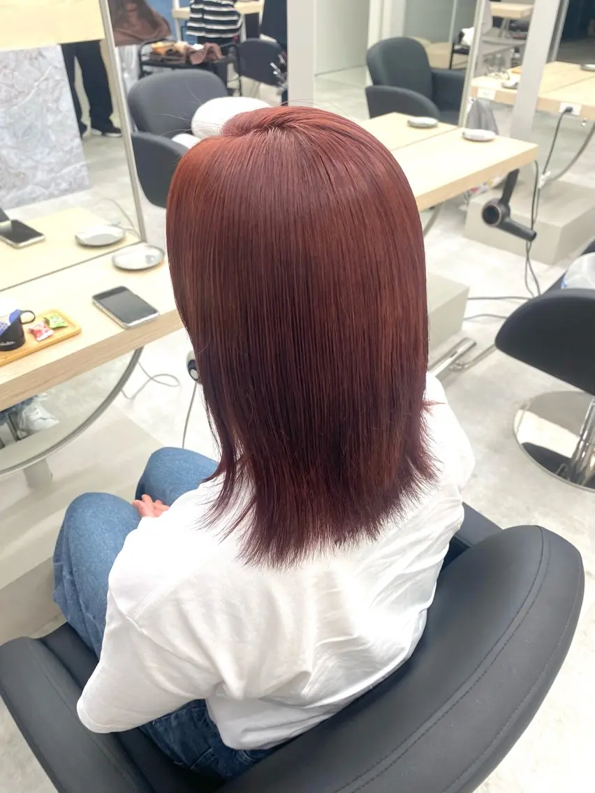 ミディアム カラー カット ヘアカラー EIGHT 札幌 👶🏼AiRI💋のヘアスタイル