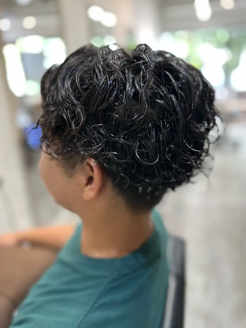 パーマ メンズ カット パーマ 福西晃希 【艶髪・髪質改善】のヘアスタイル