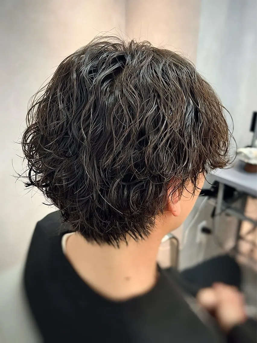 メンズカット+ツイスパ/波巻き+ダメージ軽減Tr✨の写真