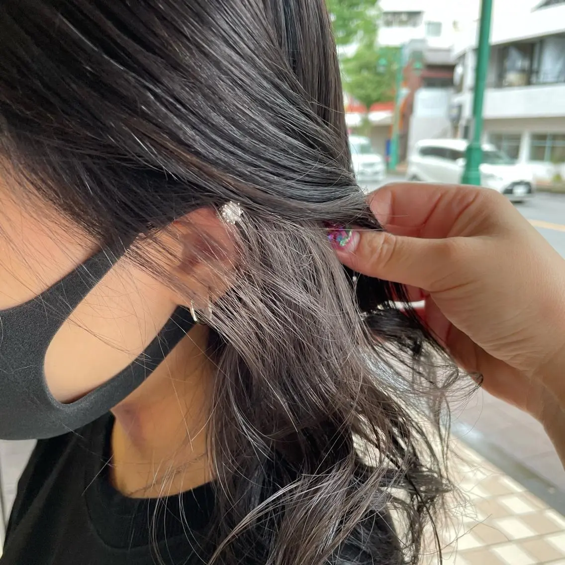 ミディアム ふるはし みなのヘアスタイル