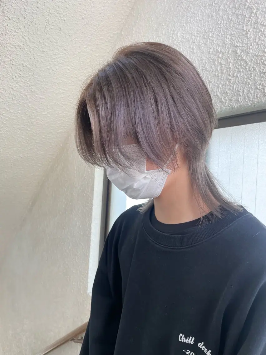 ミディアム カラー メンズ ヘアカラー コトミ【メンズ】 【曲がる縮毛矯正】のヘアスタイル