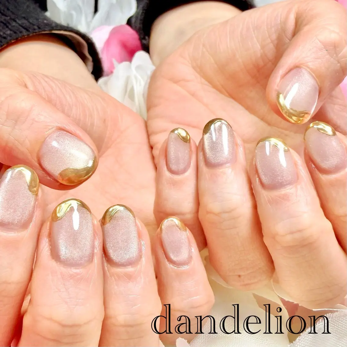 ネイル ハンドネイル ハンドケア dandelion ダンデライオンのネイルデザイン