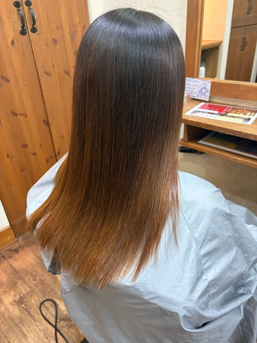 縮毛矯正の写真