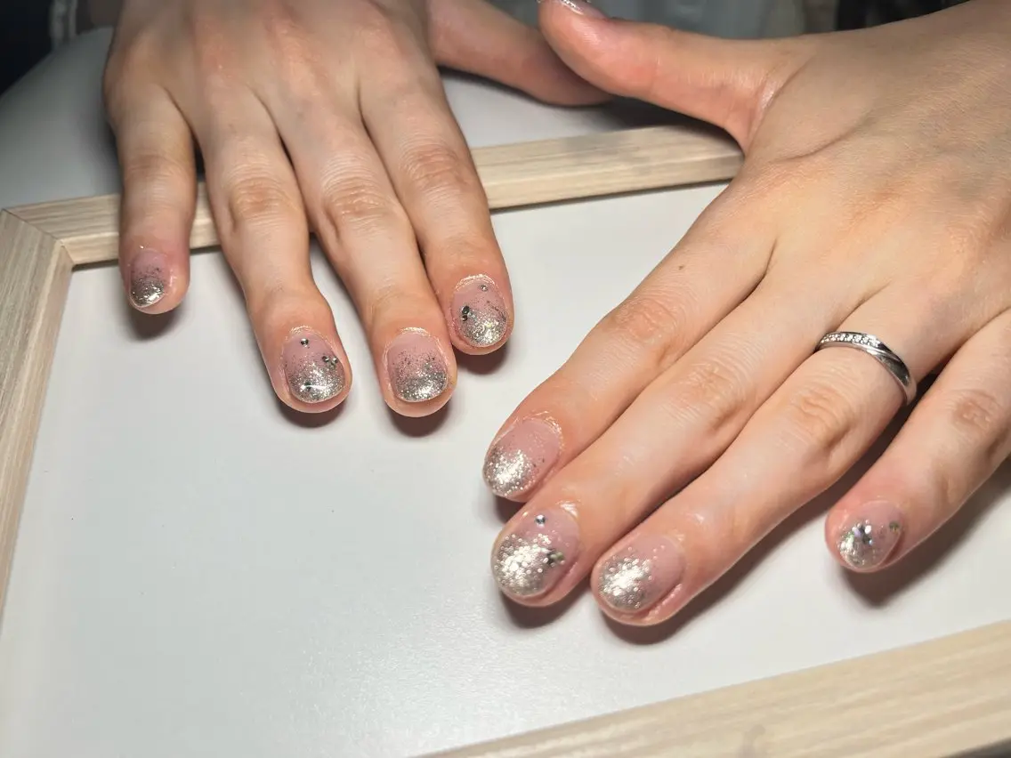 ネイル アートネイル ラメ(グリッター) ラメグラデーション Nail salon Caco.のネイルデザイン