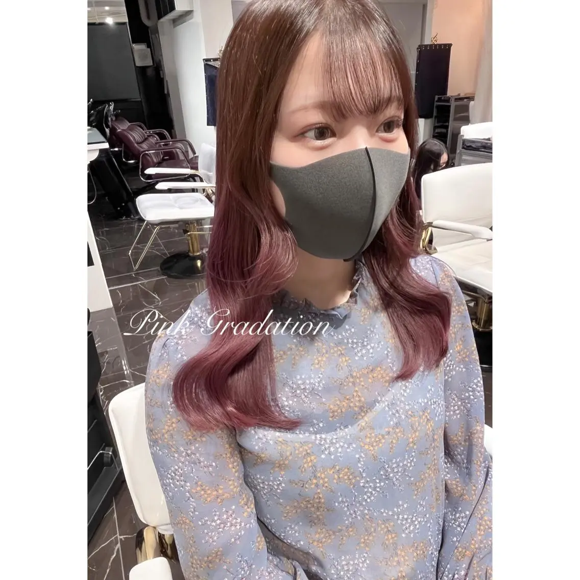 セミロング カラー ブリーチ miyu /トレンド カラー×艶髪のヘアスタイル