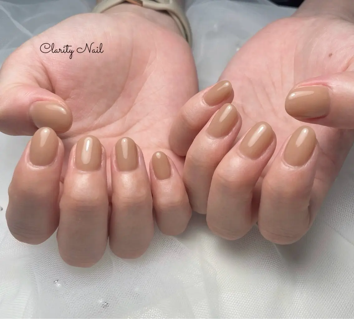 ネイル ワンカラーネイル ハンドネイル Clarity Nailのネイルデザイン