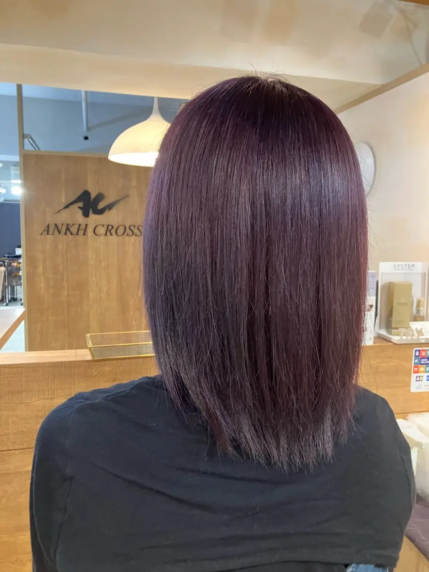 ミディアム カラー ヘアアレンジ 宇都宮美容室 ちなのヘアスタイル